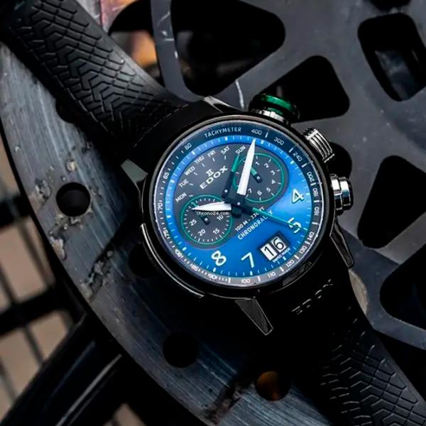 Ceas de mână pentru bărbați Edox 38003-TINV-BUNV Cuarț / 45 mm photo 3 Ceas de mână pentru bărbați Edox 38003-TINV-BUNV Cuarț / 45 mm photo 3