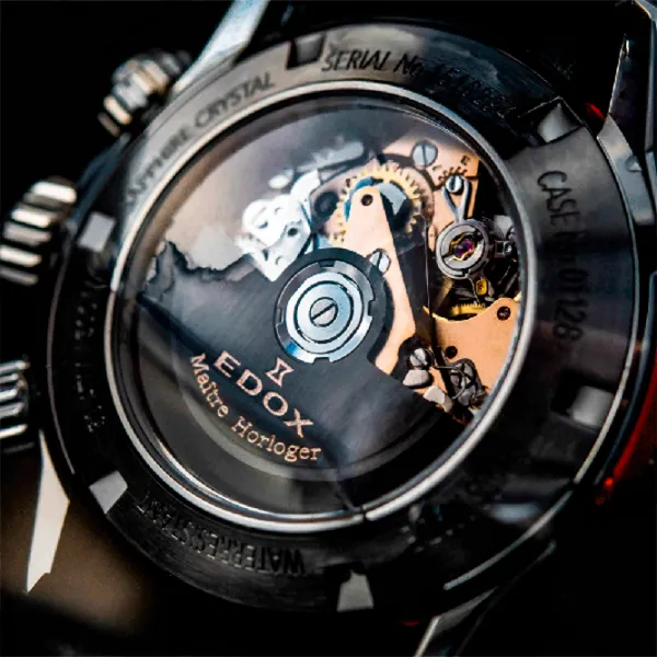 Наручные часы для мужчин Edox 01128-37GNRCA-GNR Механический / 45 мм photo 2 Наручные часы для мужчин Edox 01128-37GNRCA-GNR Механический / 45 мм photo 2
