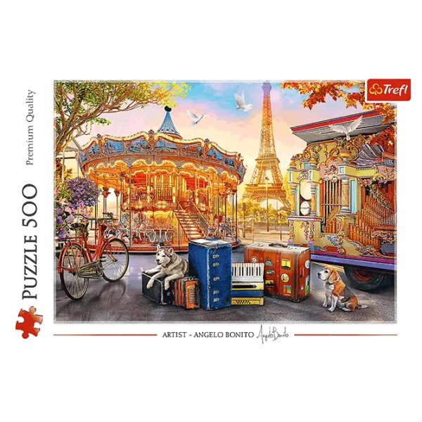 Puzzle Trefl Weekend in Paris 9+/ Numărul de piese: 500 photo 2 Puzzle Trefl Weekend in Paris 9+/ Numărul de piese: 500 photo 2