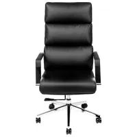 Fotoliu de birou CUSTO Valencia Piele artificială/ Black 