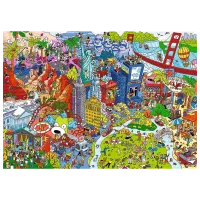 Puzzle Trefl Spy Guy Lost Items: USA 10+/ Numărul de piese: 500 photo 2