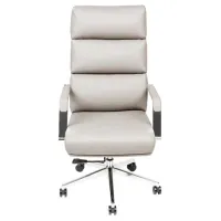 Fotoliu de birou CUSTO Valencia Piele artificială/ Gray 