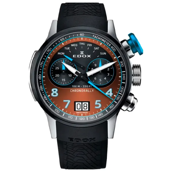 Наручные часы для мужчин Edox 38003-TINBU-BRNBU Кварцевый / 45 мм photo 1 Наручные часы для мужчин Edox 38003-TINBU-BRNBU Кварцевый / 45 мм photo 1