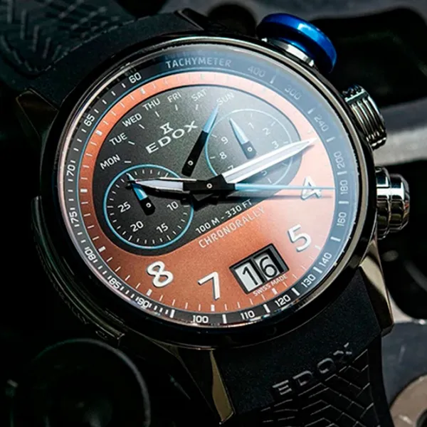 Наручные часы для мужчин Edox 38003-TINBU-BRNBU Кварцевый / 45 мм photo 3 Наручные часы для мужчин Edox 38003-TINBU-BRNBU Кварцевый / 45 мм photo 3