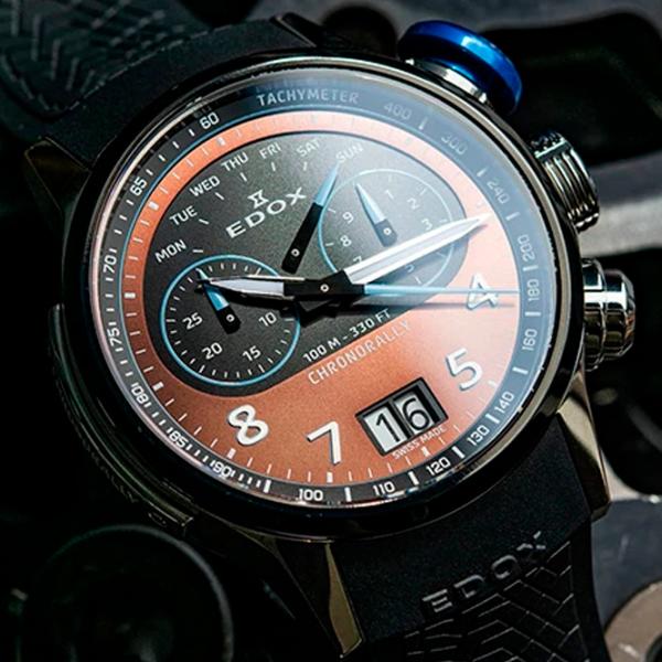 Наручные часы для мужчин Edox 38003-TINBU-BRNBU Кварцевый / 45 мм photo 3 Наручные часы для мужчин Edox 38003-TINBU-BRNBU Кварцевый / 45 мм photo 3
