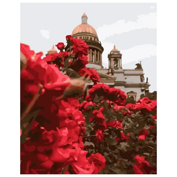 Картина по номерам Strateg Розы возле Исаакиевского собора GS1241 50 x 40 см / Вертикальная photo 1 Картина по номерам Strateg Розы возле Исаакиевского собора GS1241 50 x 40 см / Вертикальная photo 1