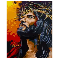 Картина по номерам Strateg Иисус в терновом венке GS1275 50 x 40 см / Вертикальная