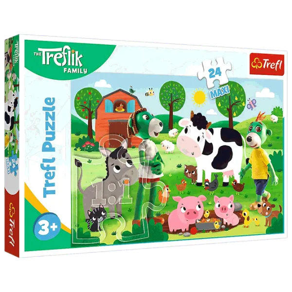Puzzle Trefl The Treflik Family 3+/ Количество деталей: 24 photo 1