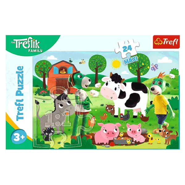 Puzzle Trefl The Treflik Family 3+/ Количество деталей: 24 photo 3