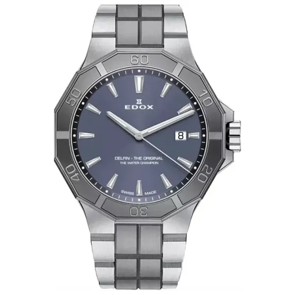 Ceas de mână pentru bărbați Edox 53021-3GM-GIN Cuarț / 43 mm photo 1 Ceas de mână pentru bărbați Edox 53021-3GM-GIN Cuarț / 43 mm photo 1