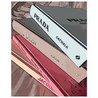 Картина по номерам Strateg Книги на столе GS751 50 x 40 см / Вертикальная