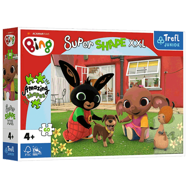 Puzzle Trefl Bing 4+/ Numărul de piese: 60 photo 1