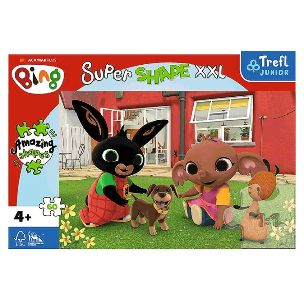 Puzzle Trefl Bing 4+/ Numărul de piese: 60 photo 3