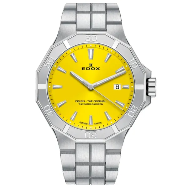 Ceas de mână pentru bărbați Edox 53021-3M-JIN Cuarț / 43 mm photo 1 Ceas de mână pentru bărbați Edox 53021-3M-JIN Cuarț / 43 mm photo 1