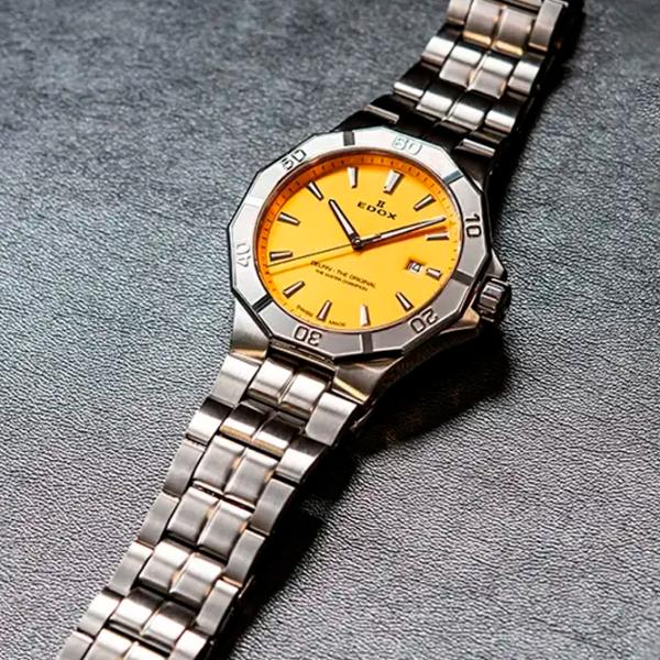Ceas de mână pentru bărbați Edox 53021-3M-JIN Cuarț / 43 mm photo 4 Ceas de mână pentru bărbați Edox 53021-3M-JIN Cuarț / 43 mm photo 4