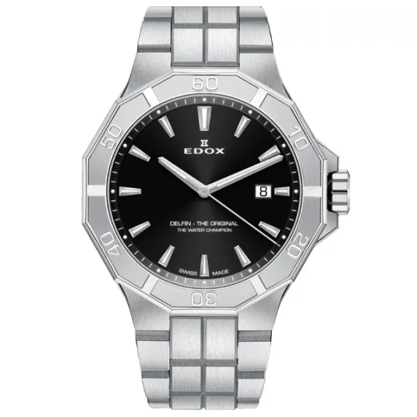 Ceas de mână pentru bărbați Edox 53021-3M-NIN Cuarț / 43 mm photo 1 Ceas de mână pentru bărbați Edox 53021-3M-NIN Cuarț / 43 mm photo 1