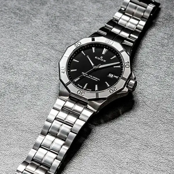 Ceas de mână pentru bărbați Edox 53021-3M-NIN Cuarț / 43 mm photo 4 Ceas de mână pentru bărbați Edox 53021-3M-NIN Cuarț / 43 mm photo 4