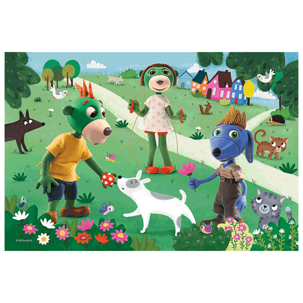 Puzzle Trefl Joyful Treflik Day 4+/ Numărul de piese: 60 photo 2