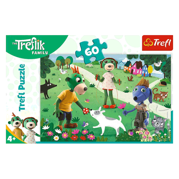 Puzzle Trefl Joyful Treflik Day 4+/ Numărul de piese: 60 photo 3