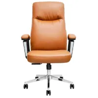 Fotoliu de birou CUSTO Braga Piele artificială/ Brown 