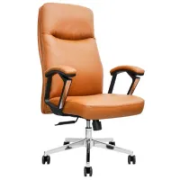Fotoliu de birou CUSTO Braga Piele artificială/ Brown photo 2