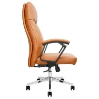 Fotoliu de birou CUSTO Braga Piele artificială/ Brown photo 3