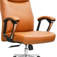 Fotoliu de birou CUSTO Braga Piele artificială/ Brown photo 5