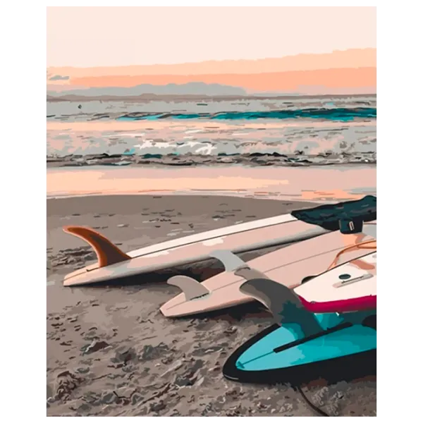 Картина по номерам Strateg Подготовка к серфингу GS630 50 x 40 см / Вертикальная photo 1 Картина по номерам Strateg Подготовка к серфингу GS630 50 x 40 см / Вертикальная photo 1