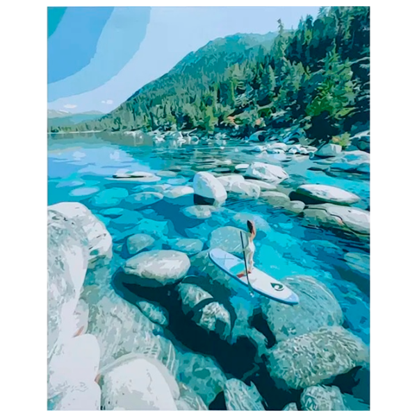 Картина по номерам Strateg Река в горах GS083 50 x 40 см / Вертикальная photo 1 Картина по номерам Strateg Река в горах GS083 50 x 40 см / Вертикальная photo 1