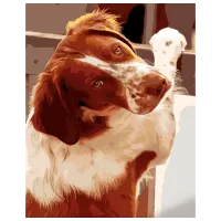 Картина по номерам Strateg Преданный взгляд GS1115 50 x 40 см / Вертикальная