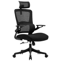 Fotoliu de birou CUSTO Como Plasă acrilică/ Black