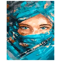 Картина по номерам Strateg Таинственный взгляд GS625 50 x 40 см / Вертикальная