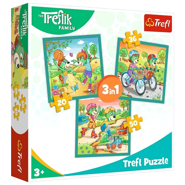Puzzle Trefl The Treflik Family 3+/ Numărul de piese: 106 photo 1 Puzzle Trefl The Treflik Family 3+/ Numărul de piese: 106 photo 1