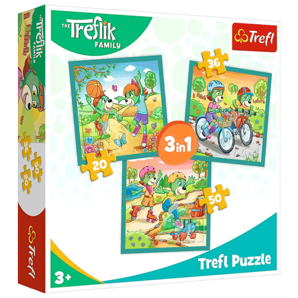 Puzzle Trefl The Treflik Family 3+/ Numărul de piese: 106 photo 1 Puzzle Trefl The Treflik Family 3+/ Numărul de piese: 106 photo 1