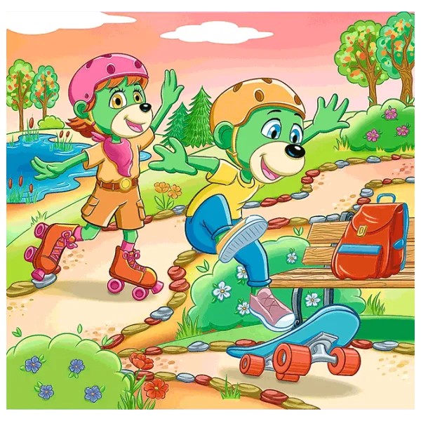 Puzzle Trefl The Treflik Family 3+/ Numărul de piese: 106 photo 3 Puzzle Trefl The Treflik Family 3+/ Numărul de piese: 106 photo 3