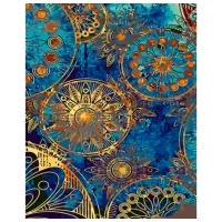 Pictură pe numere Strateg Ornamente din aur GS1408 50 x 40 cm / Verticală