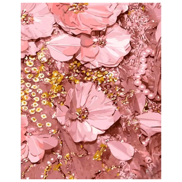 Картина по номерам Strateg Розовые цветы GS1450 50 x 40 см / Вертикальная photo 1 Картина по номерам Strateg Розовые цветы GS1450 50 x 40 см / Вертикальная photo 1