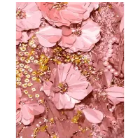 Картина по номерам Strateg Розовые цветы GS1450 50 x 40 см / Вертикальная