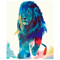 Картина по номерам Strateg Лeв GS374 50 x 40 см / Вертикальная