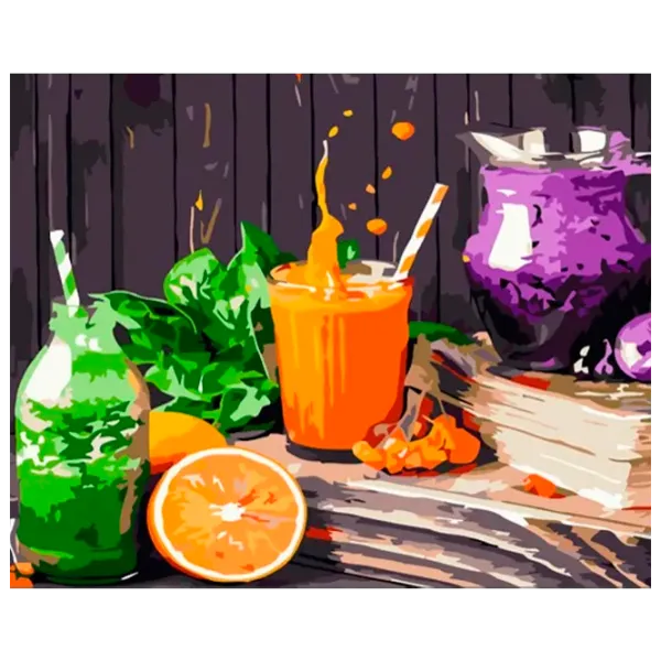Картина по номерам Strateg Сок и лимонад GS779 50 x 40 см / Горизонтальная photo 1 Картина по номерам Strateg Сок и лимонад GS779 50 x 40 см / Горизонтальная photo 1