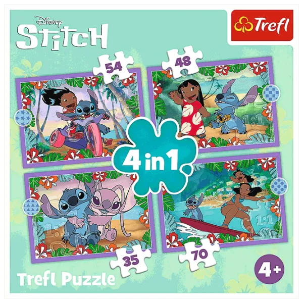 Puzzle Trefl Lilo & Stitch's Crazy Day 4+/ Numărul de piese: 207 photo 6