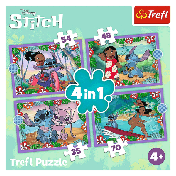 Puzzle Trefl Lilo & Stitch's Crazy Day 4+/ Numărul de piese: 207 photo 6