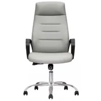 Fotoliu de birou CUSTO Hamburger Piele artificială/ Gray 