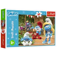 Puzzle Trefl Smurfette and the Smurfs 3+/ Numărul de piese: 30