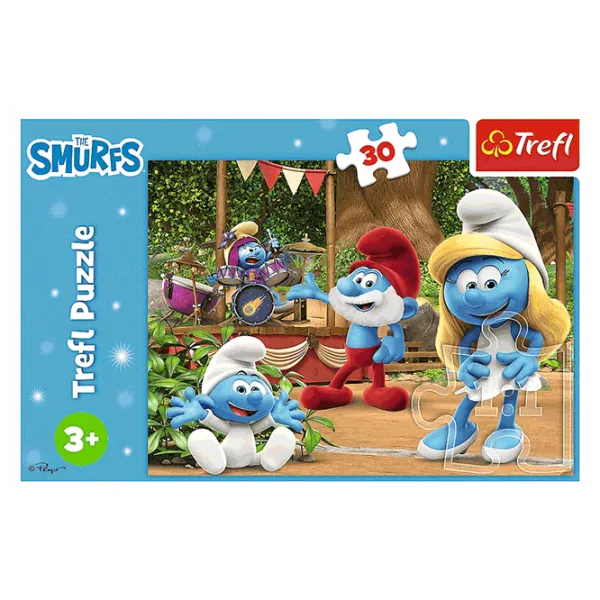Puzzle Trefl Smurfette and the Smurfs 3+/ Numărul de piese: 30 photo 3 Puzzle Trefl Smurfette and the Smurfs 3+/ Numărul de piese: 30 photo 3