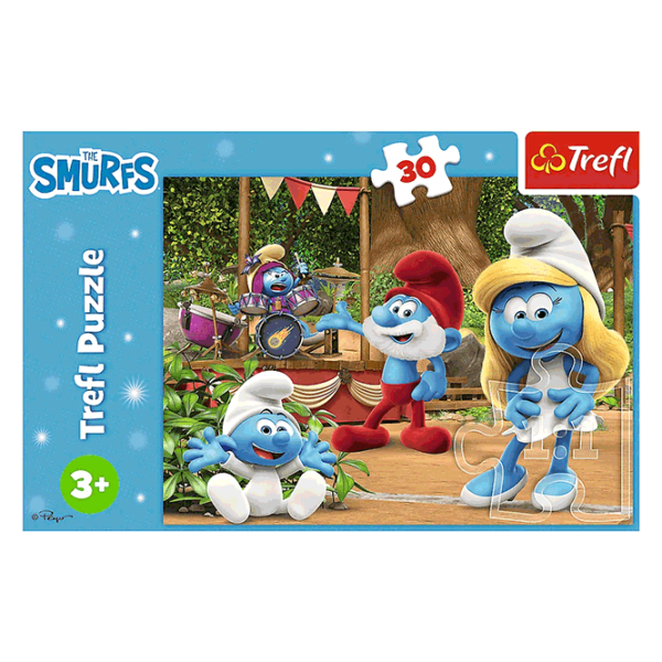 Puzzle Trefl Smurfette and the Smurfs 3+/ Numărul de piese: 30 photo 3 Puzzle Trefl Smurfette and the Smurfs 3+/ Numărul de piese: 30 photo 3