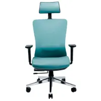 Fotoliu de birou CUSTO Lisabona Piele artificială/ Blue 