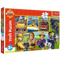 Puzzle Trefl Fireman 3+/ Numărul de piese: 24