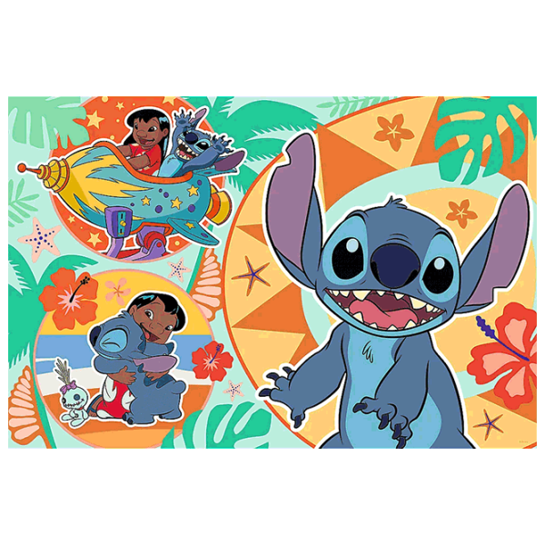 Puzzle Trefl Happy day of Lilo&Stitch 3+/ Numărul de piese: 24 photo 2