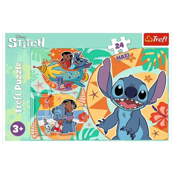 Puzzle Trefl Happy day of Lilo&Stitch 3+/ Numărul de piese: 24 photo 3